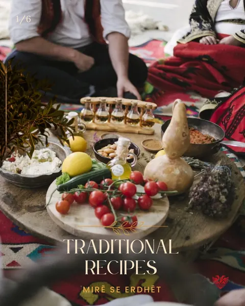 Mirë se erdhët Instagram post: Traditional recipes, carousel cover