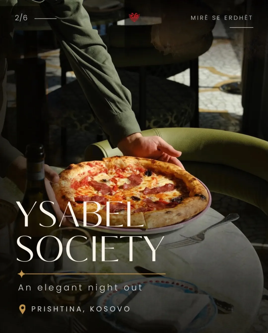 Mirë se erdhët Instagram post: Ysabel Society, from the Date night places carousel