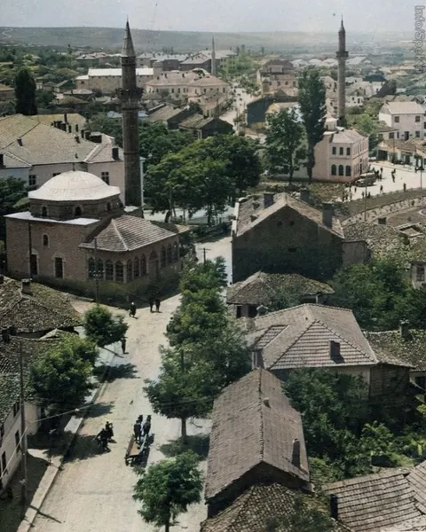 Archive photo of Prishtina in 1950, shared on Traditat Shqiptare